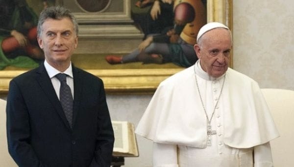 Pope still carries political influence in Argentina: President Macri