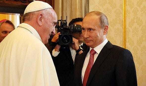 Vladimir Putin cultivates friendship with the Pope Francis