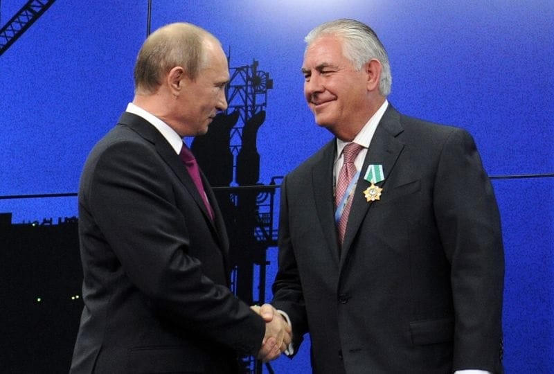 Putin regrets Tillerson ‘fell in with bad company’