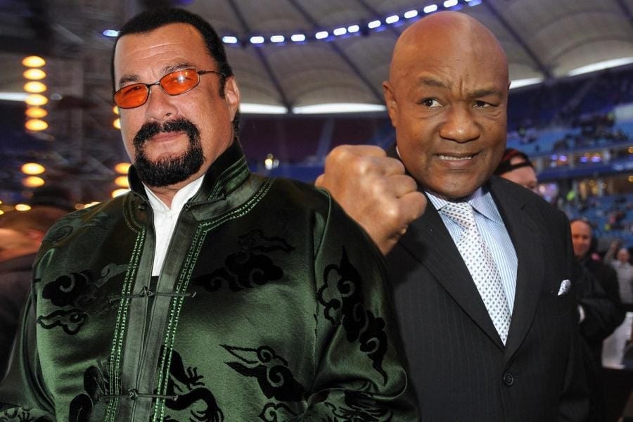 George Foreman challenges Steven Seagal to bizarre open-rules fight