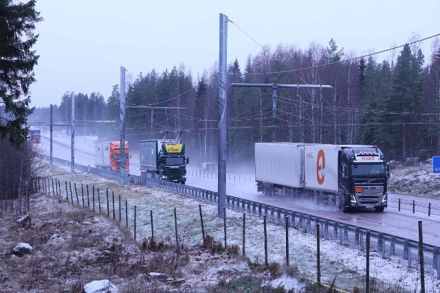 Electric road built in Sweden