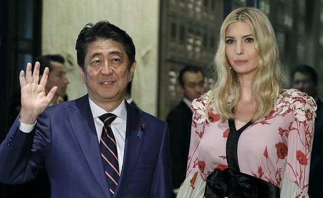 Ivanka Trump dons kimono for dinner with Japanese PM Shinzo Abe