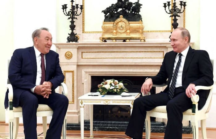 Vladimir Putin, Nursultan Nazarbayev meet in Moscow