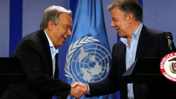 UN Secretary-General expresses full support for peace process in Colombia