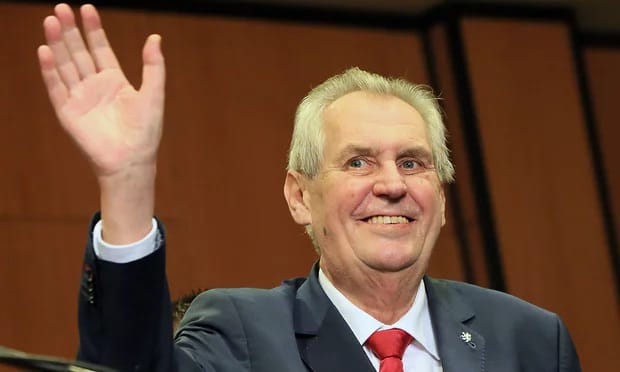 Czech Republic re-elects far-right president Miloš Zeman