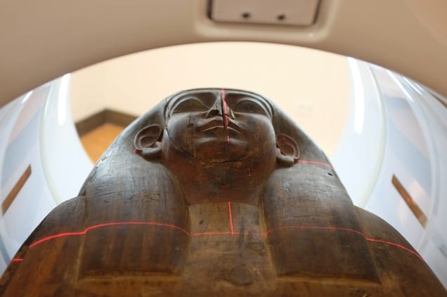 Sydney museum archaeologists found a mummy inside an ancient coffin assumed to be empty