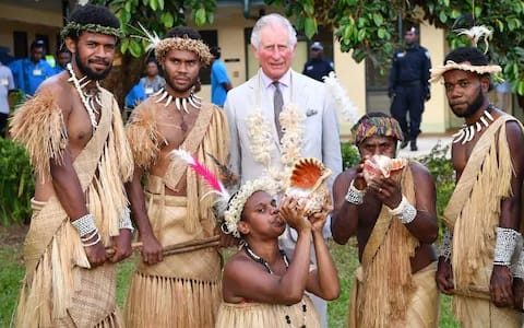 Prince Charles declared an honorary high chief on Vanuatu where tribe worship his father
