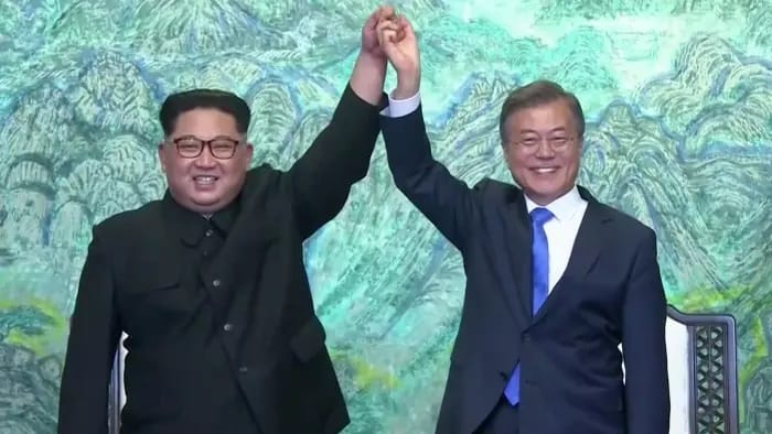 North, South Korean leaders declare end to war