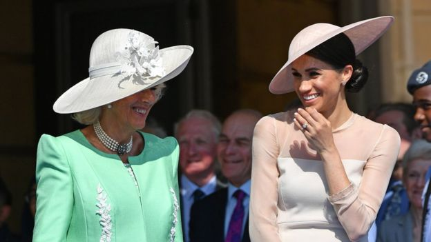 Harry and Meghan attend first royal event since wedding