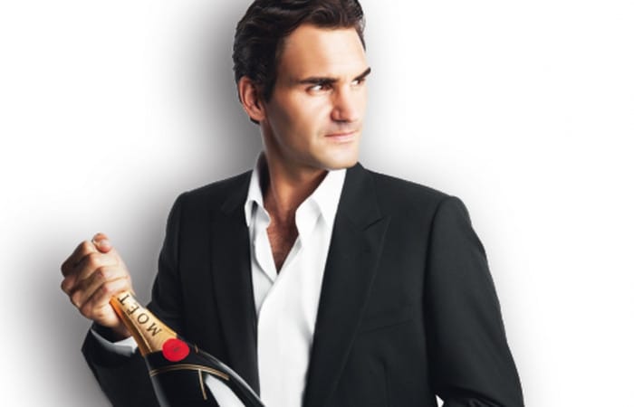 Roger Federer serves up a Grand Slam of a party with Moët & Chandon in Paris
