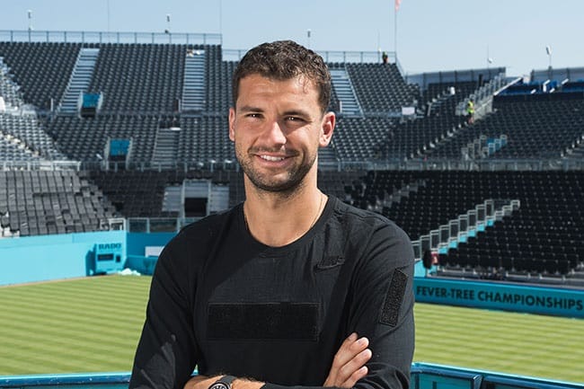 Wimbledon star Grigor Dimitrov is training ‘gifted’ Romeo Beckham: ‘He’ll go far’