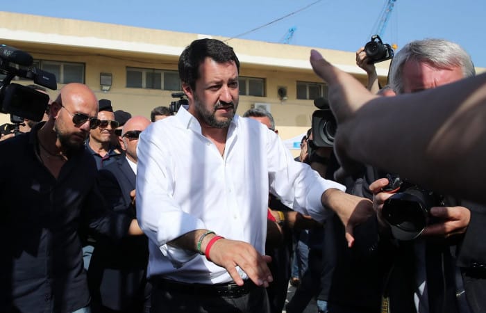 Matteo Salvini urges to end to Sicily ‘refugee camp’