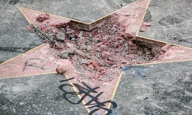 Donald Trump’s Hollywood Walk of Fame star smashed up