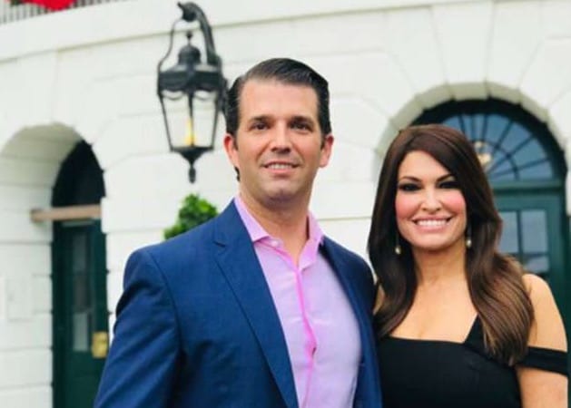 Donald Jr proudly takes new girlfriend Kimberly Guilfoyle for her first official White House event on 4th of July