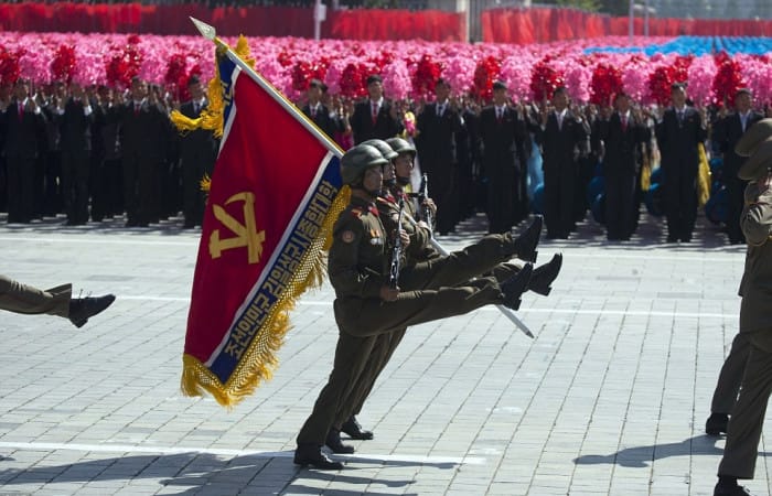 North Korea holds enormous parade to celebrate 70th anniversary