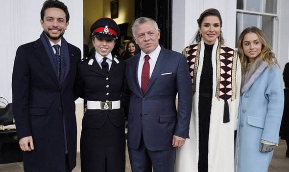 Queen Rania of Jordan visits Sandhurst as her youngest daughter Princess Salma, 18, graduates from Academy