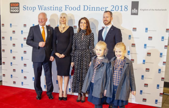 Danish princess eats meal made from surplus in dinner against food waste