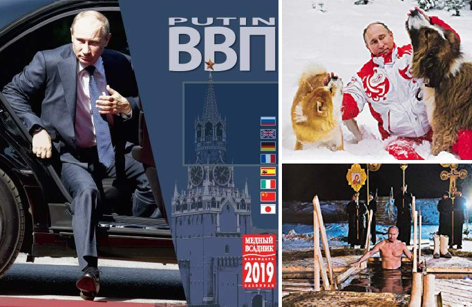 Vladimir Putin is the pin-up of choice for Japanese calendar shoppers