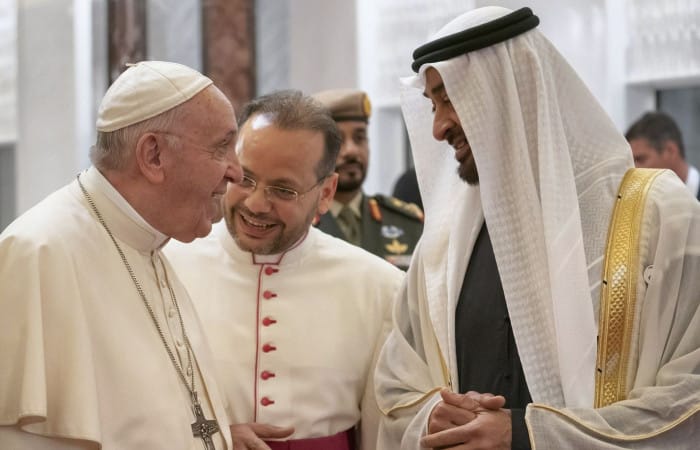 Pope Francis arrives in United Arab Emirates for first papal visit to Peninsula