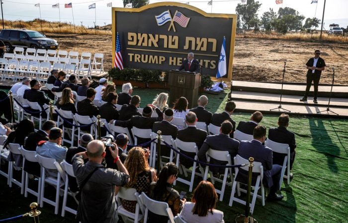 Israel unveils ‘Trump Heights’ settlement