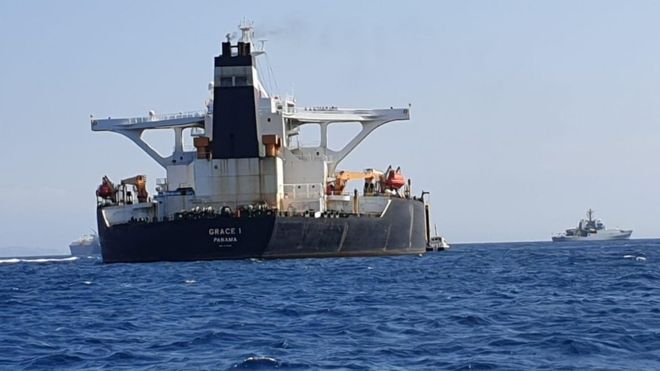 UK detains Syria-bound tanker with Iranian oil in Gibraltar