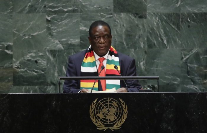 Zimbabwe’s president calls for end to US, EU sanctions