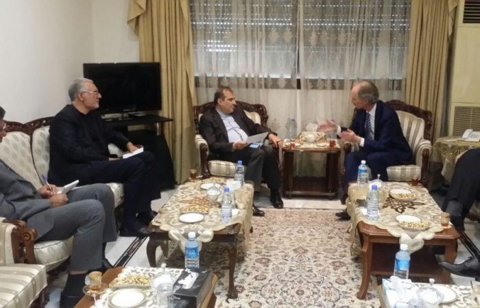 UN, Iranian diplomats discuss Syria peace in Beirut meeting