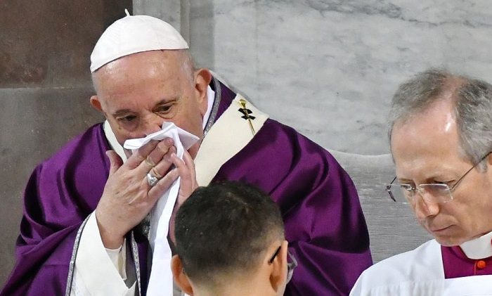 Pope cancels his official activities for being ill