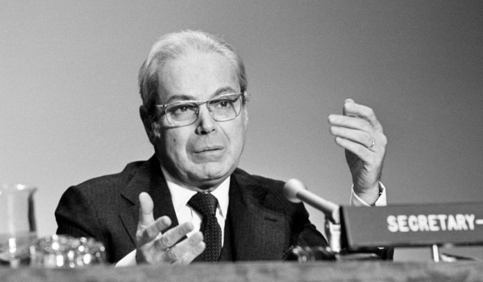Former United Nations chief Javier Perez de Cuellar died