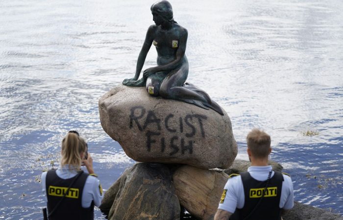 ‘Racist fish’: Little Mermaid statue vandalised in Copenhagen