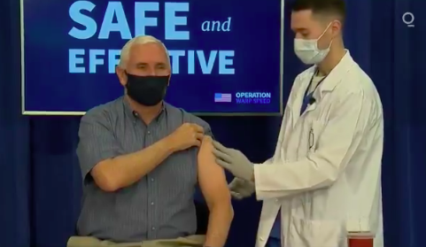 Mike Pence, wife receive COVID-19 vaccine on live TV