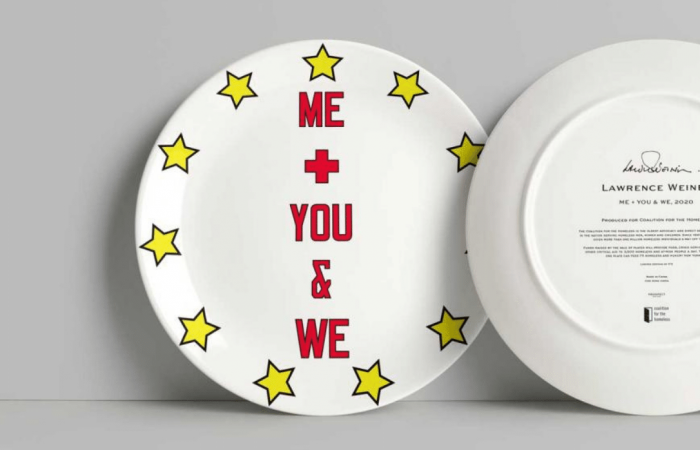 Artists design plate collection for the homeless