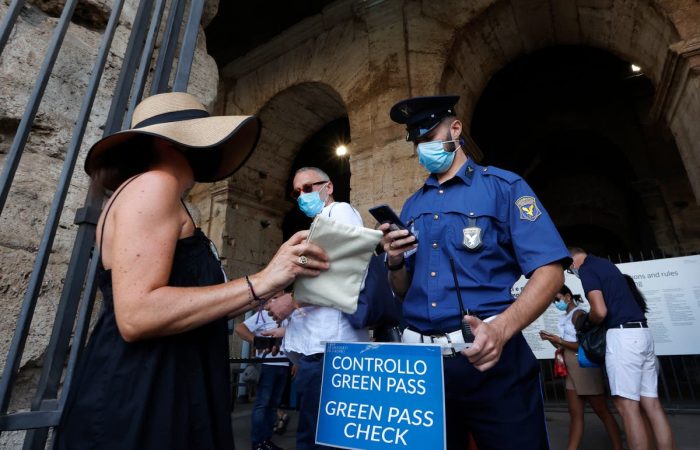 Italian police break up online network selling fake covid ‘green passes’