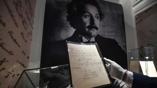 Rare Einstein papers set record at Paris auction