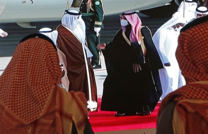 Saudi crown prince MbS arrives in Qatar for first visit since end of blockade