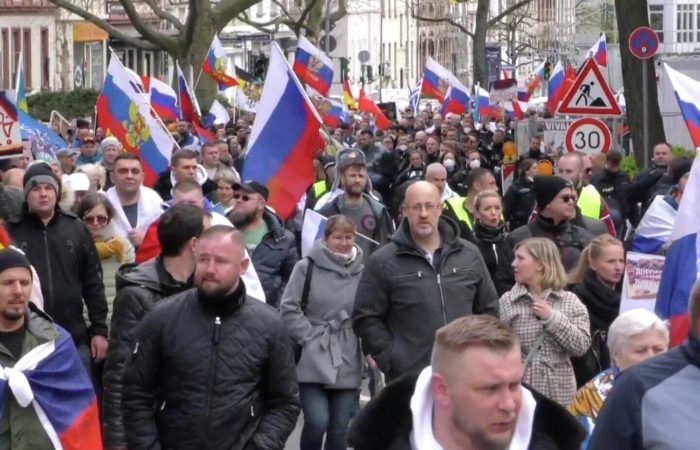 A protest rally took place in Moscow over the anti-Russian policy of the EU