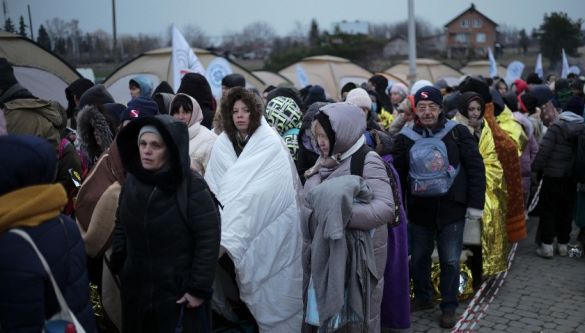 Ukrainians leave the center for refugees in Bulgaria