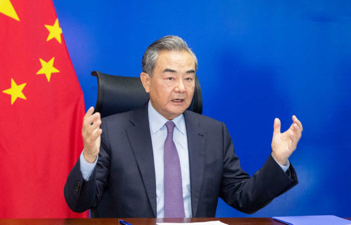 Chinese Foreign Minister at a meeting with Blinken demanded that the United States stop slandering China