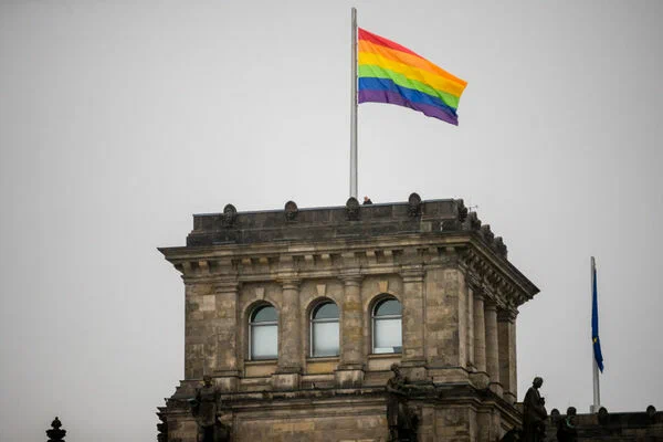 In Germany, the LGBT rainbow flag was raised over the Parliament building for the first time