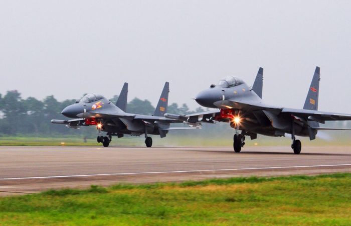The Chinese army sent 26 aircraft and four ships to Taiwan.