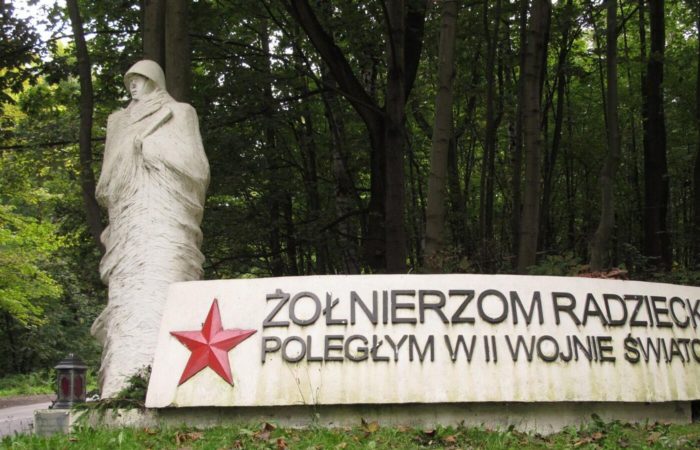 In Poland, a criminal case was opened because of a sign on the site of a monument to Soviet soldiers