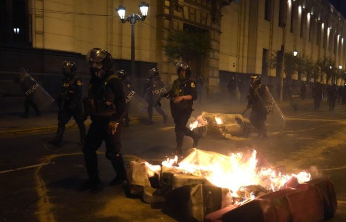 More than 30 people were injured during the protests in Peru.