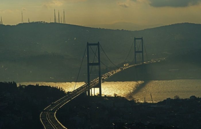 The Bosphorus Strait was temporarily closed to ship traffic.