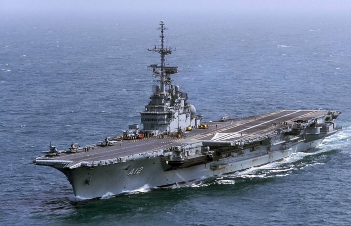 The Brazilian Navy sank its only aircraft carrier, the Sao Paulo.