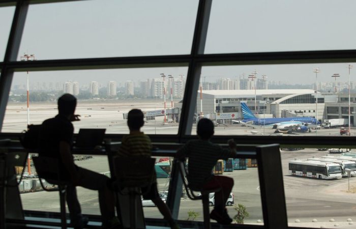 Dozens of flights were delayed in Tel Aviv due to the strike.