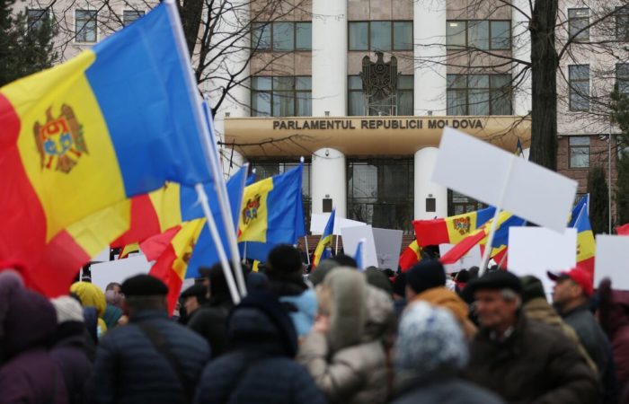 In Moldova, the opposition demanded that the government raise pensions.