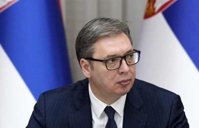Serbian President Vučić was rushed to the hospital, media reported.
