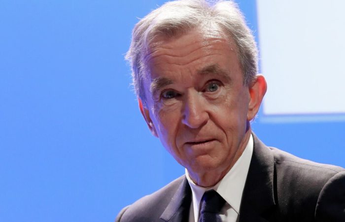 LVMH owner Arnault topped the Forbes ranking of the richest people in the world.