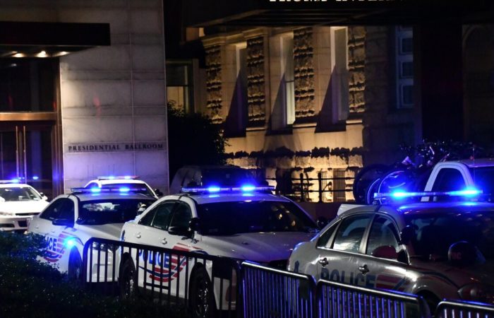 A woman with a gun who broke into Trump’s hotel was arrested.