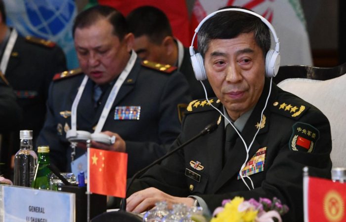 China’s defense minister warned of impending disaster
